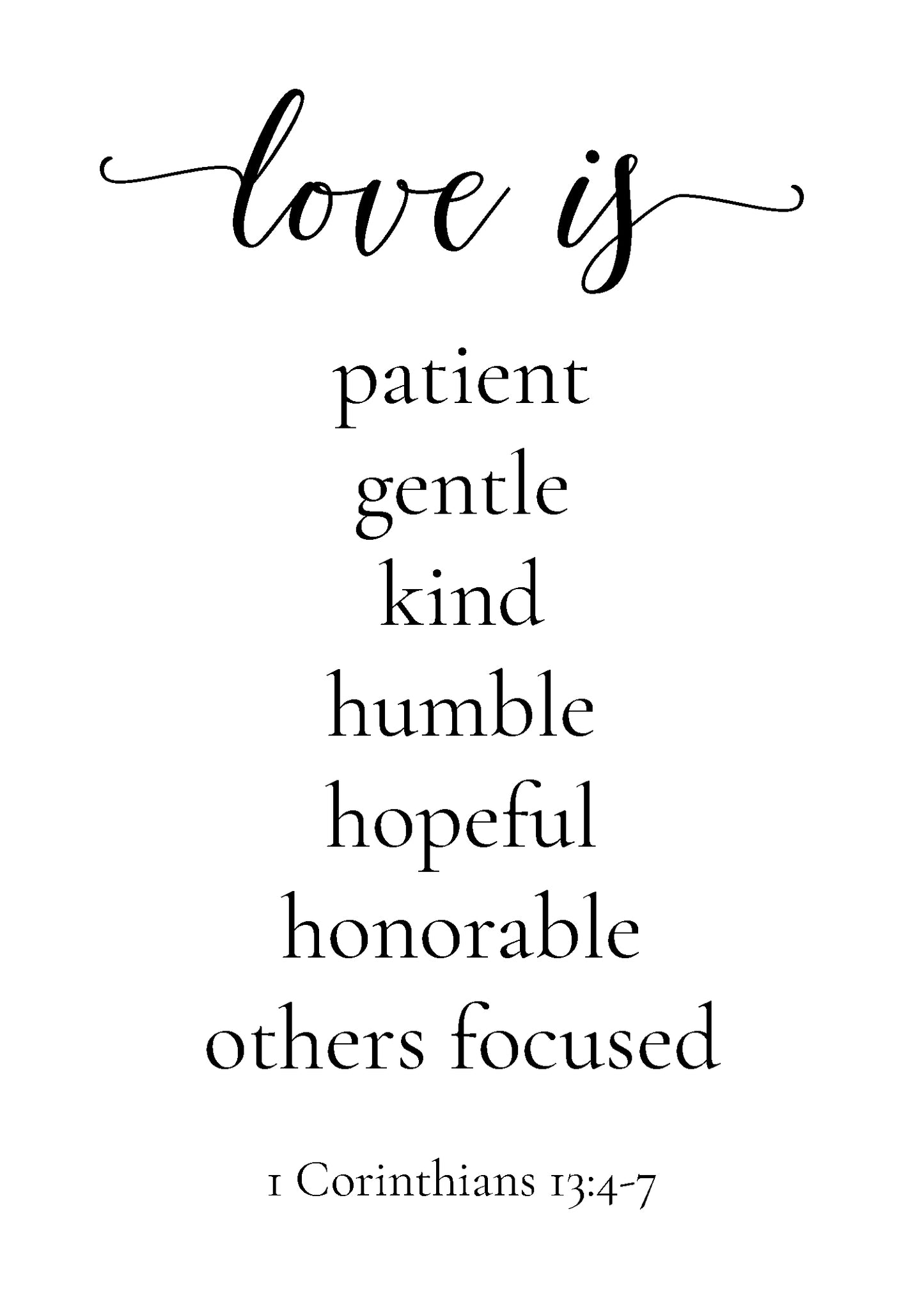 Love is... Printable