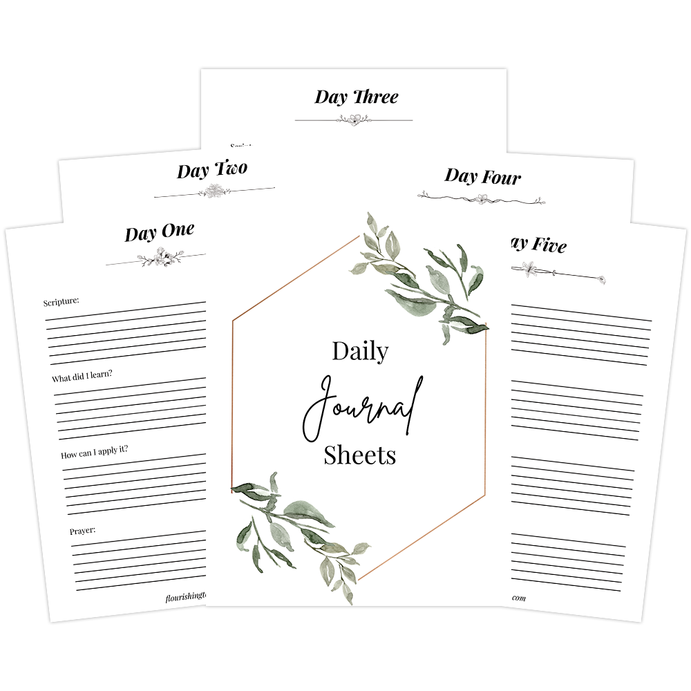 Flourish in the Word Bible Study Journal