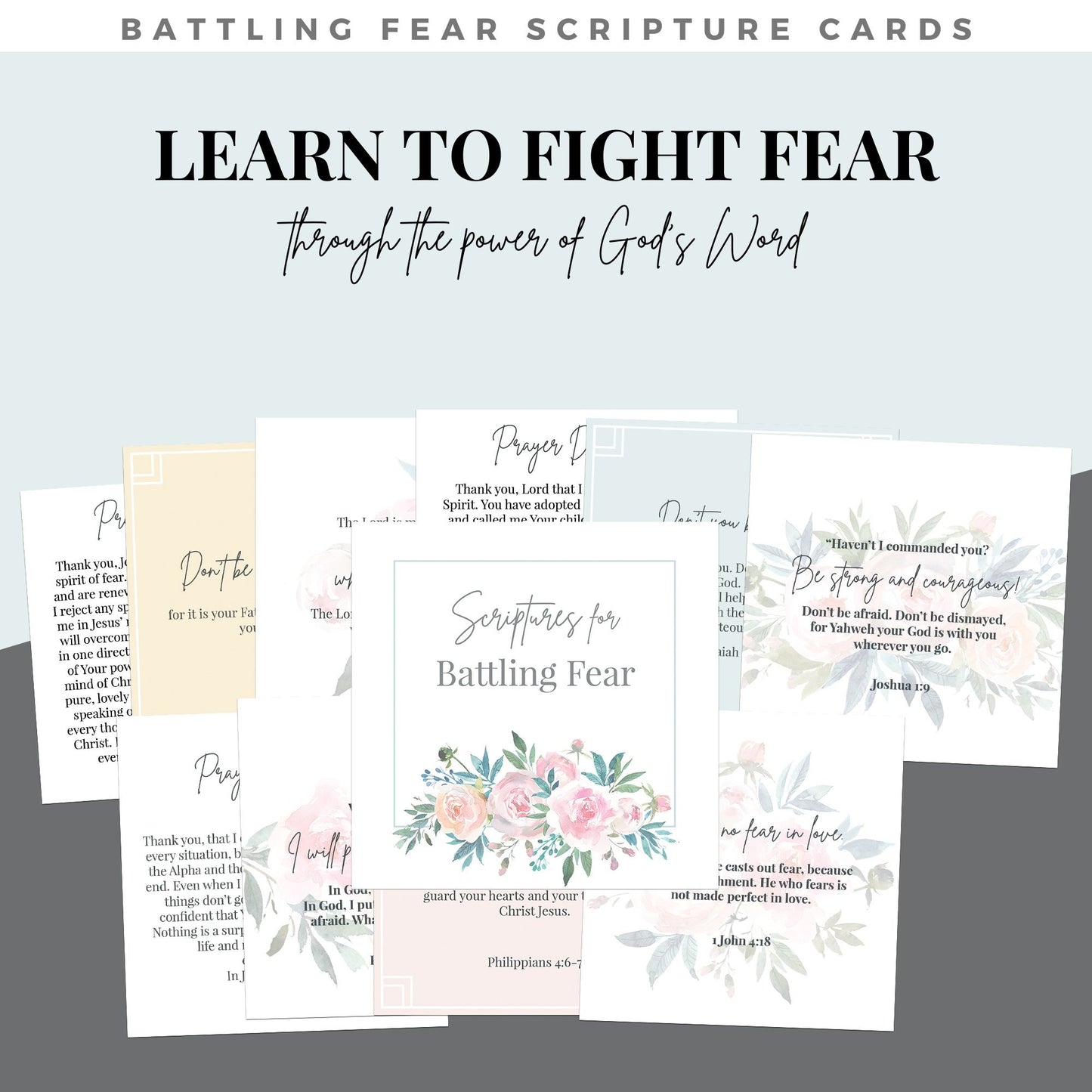 Battling Fear Scripture Cards