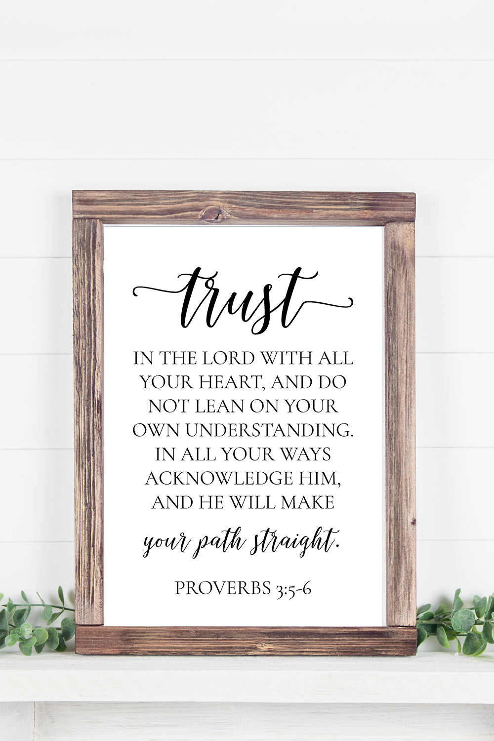 Trust in the Lord Printable